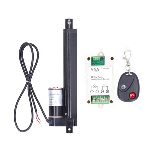 NDNCZDHC DC 12V Linear Actuator 150mm Stroke Aluminum Alloy Electric Actuator 1000N Linear Motion Actuator for Electric Lifting (with Controller Remote Control)