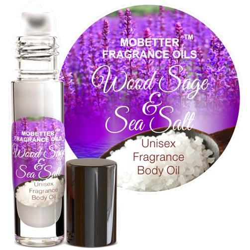 MOBETTER FRAGRANCE OILS Wood Sage and Sea Salt Fragrance Body Oil (10ml Roll On)