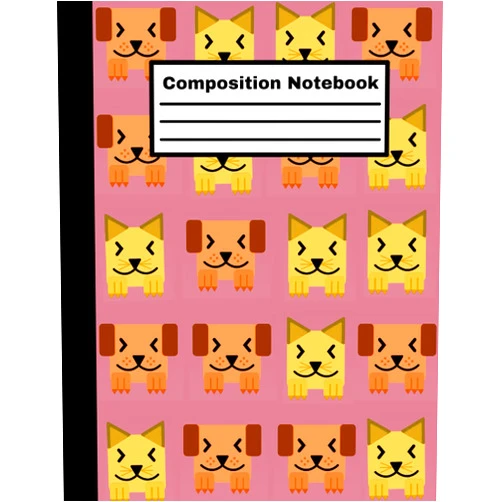 Beatrice Carter Composition Notebook: Workbook for Boys Girls Kids Teens Students And Adult for Back to School and Home College Writing Notes, Cute Dog Cat Cover.