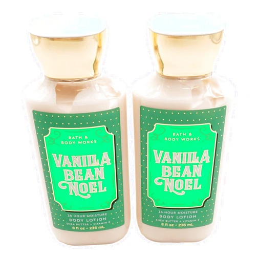Bath & Body Works Bath and Body Works 2 Pack Vanilla Bean Noel Super Smooth Body Lotion 8 Oz