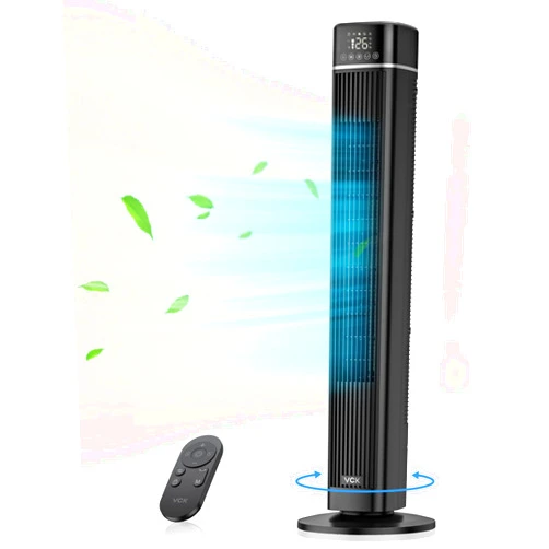 VCK Tower Fan for Bedroom, 90° Oscillating Fan with 26ft/s Velocity,40