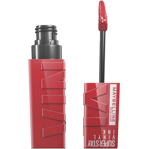 MAYBELLINE Super Stay Vinyl Ink Longwear No-Budge Liquid Lipcolor Makeup, Highly Pigmented Color and Instant Shine, Witty, Mauve Nude Lipstick, 0.14 fl oz, 1 Count