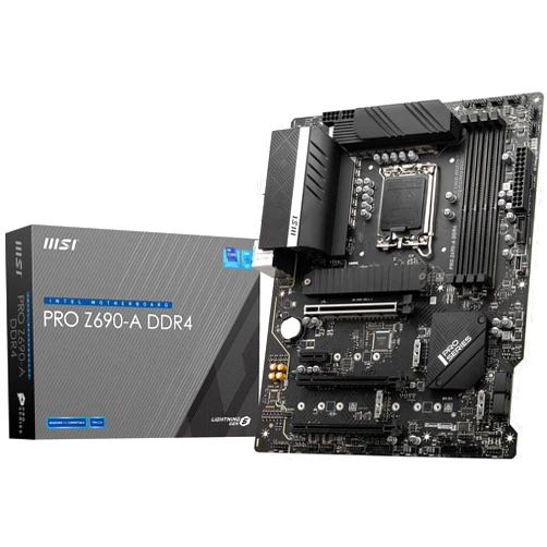 MSI PRO Z690-A DDR4 ProSeries Motherboard (ATX, 12th Gen Intel Core, LGA 1700 Socket, DDR4, PCIe 4, CFX, M.2 Slots)