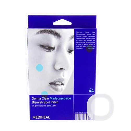 Mediheal Derma Clear Madecassoside Blemish Spot Patch (44 Counts) - Acne Spot Protection, Spot Fast Healing with Madecassoside & Niacinamide
