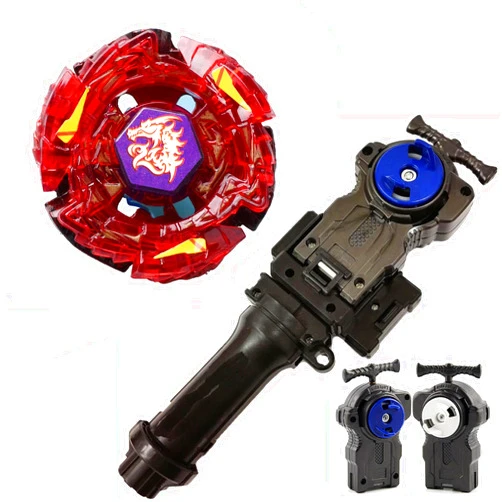 BEYDND COMPARE BB98 Red Meteo L-Drago Rush Battle Metal Fusion Spinning Top Battling Toy with String Launcher Booster Gyro Starter BeyLauncher LR & Launcher Grip (BB98)