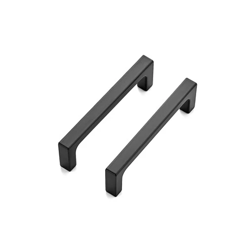 Ravinte 10 Pack SOLID 3-3/4 Inch Kitchen Square Cabinet Handles Matte Black Cabinet Pulls Drawer Pulls Kitchen Cabinet Hardware Flat Black Kitchen Handles