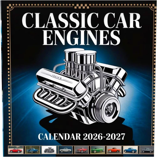 By Louise Huffman (Author) Classic Car Engines calendar 2026-2027: Gleaming intakes, carbs, and V8 thunder under open hoods.
