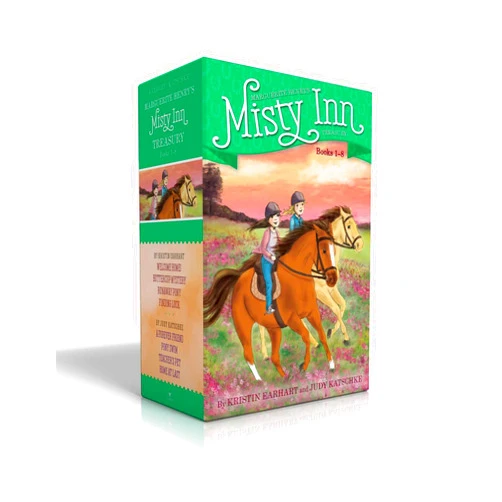 By Kristin Earhart (Author), Judy Katschke (Author), Serena Geddes (Illustrator) & 0 more Marguerite Henry's Misty Inn Treasury Books 1-8 (Boxed Set): Welcome Home!; Buttercup Mystery; Runaway Pony; Finding Luck; A Forever Friend; Pony Swim; Teacher's Pet; Home at Last