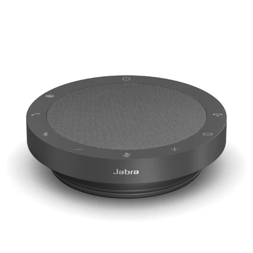 Jabra Speak2 55 Wireless Bluetooth Speakerphone - Portable Speaker with 4 Noise-Cancelling Mics, 50mm Full-Range Speakers & Wideband Audio - Certified Microsoft Teams Speaker - Dark Grey