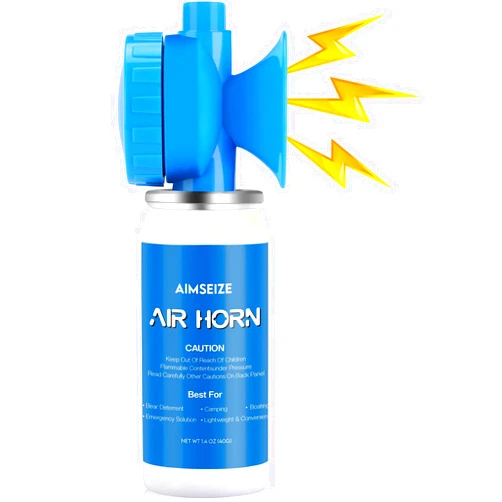 AIMSEIZE Air Horn Bear Horn: Air Horns For Safety Boat Horn For Self Defense - 115dB Heard Up to 0.5-Miles Away (1 Pack)