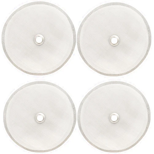 IBETTERN Universal French Press screen 4 inch for 34oz/8 cups/1000ml coffee press, 4 Pack french press filter replacement screen with metal center ring