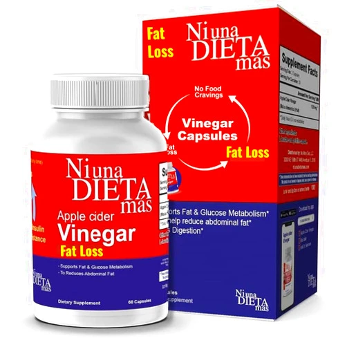 Ni una dieta más Reduce Abdominal Fat - Apple Cider Vinegar Capsules - Best for Weight Loss - NI UNA DIETA MÁS