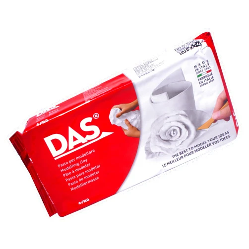 DAS Air Hardening Modeling Clay, 2.2 lb Block, White (387500)