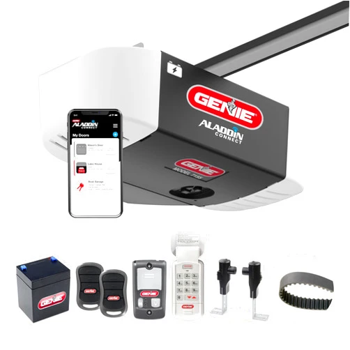Genie 7155-TKV StealthDrive Connect Smart Garage Door Opener works with Alexa, 7155-TKV Ultra- Quiet Belt Drive