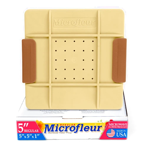 Microfleur - Regular Microwave Flower Press Kit - Pressing Flowers, Crafting Pressed Floral Art, for Kids & Adult Art Craft, Reserving Flowers, DIY Craft Kit, Ideal Gift for Plant Lovers - 5