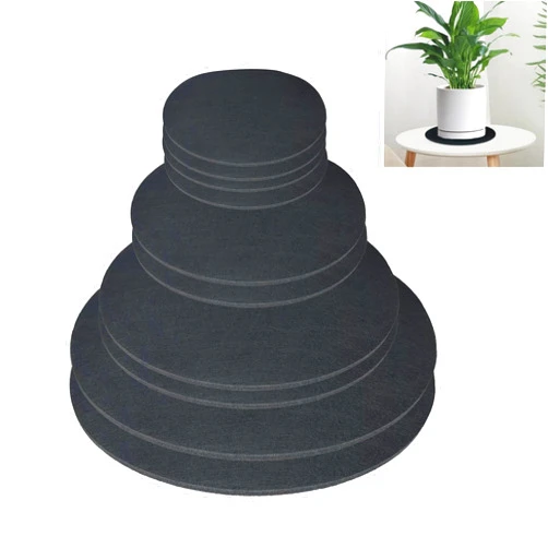 Yukfona Plant Saucers 10 pcs 4 Sizes Cork Plant Mats Round Coasters Pad for Plants House Garden Trays Indoors Pots DIY Craft Project (4 Inches,6 Inches,8 Inches,10 Inches)