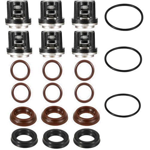 Mooncar AR1828 Water Pump Check Valves Kit and AR1857 Pressure Washer Packing Kit suitable for Annovi Reverberi 18mm RK, RKA, RKV, XRC, XRA