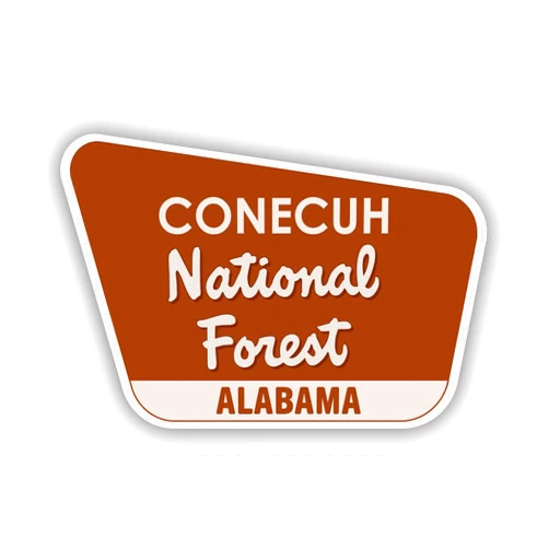 RDW Conecuh National Forest Alabama al - Color Sticker - Decal - Diecut - Alabama al Explore Hike Hiking Travel Camp Camping - 4