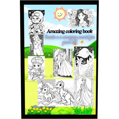 Mrs Divya Rao Swami Amazing coloring book: create a world for your kids