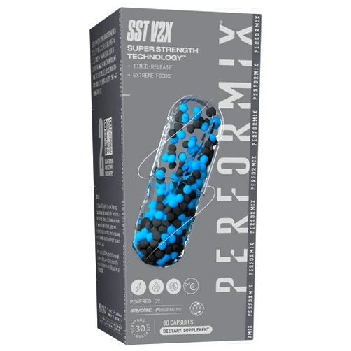 PERFORMIX SST V2X Super Strength Technology - Multi-Phase Suspension Timed-Release Energy, Mental Focus, Pre-Workout Supplement for Men & Women, 60 Capsules