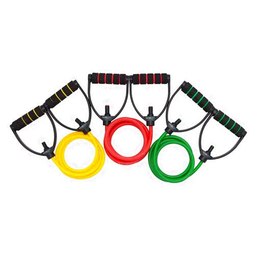 DYNAPRO Exercise Resistance Bands, Adjustable Length, Comfort Handles, Professional Quality, Anti-Snap. Great for Workouts, Physical Therapy, Yoga