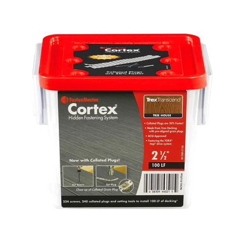 FASTENMASTER FastenMaster Collated Cortex for Trex Transcend Tree House Decking with 2-1/2In Screws for 100 Linear Feet