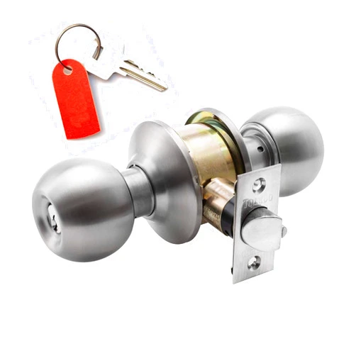 Generic Lock LSDA 10 Series Cylindrical knobs 2 Deadbolt Single Cyl., Brass