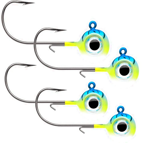 VMC Neon Moon Eye Jig 1/4 Blue Fire UV, Multi, One Size (NME14-BFU)
