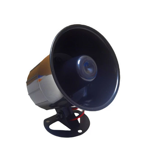 Tokatuker Wired Alarm Siren Horn 15W DC 6 to 12V Security Siren with Bracket for Home Security Alarm System