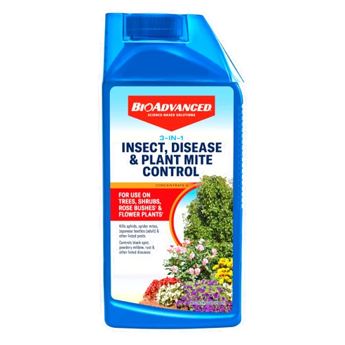 BioAdvanced 3-in-1 Insect, Disease & Plant Mite Control, Concentrate II, 32 FOZ