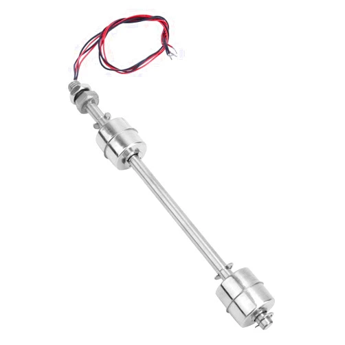 Kuuleyn Float Switch,DC 0~110V Stainless Steel Float Switch Tank Water Level Sensor Double Ball Water Level Controller Sensor Switch for Tank Pool(200mm)