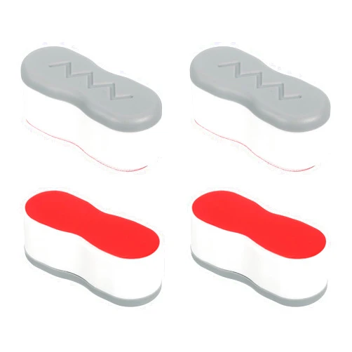 uxcell 4 Pcs Toilet Seat Bumper Kit, 18mm Thickness Bidet Bumpers Pads Rubber Curved Seat Spacer Replacement with Strong Adhesive for Toilet Cover