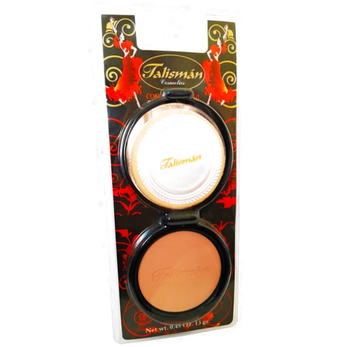 TALISMAN COSMETICS Talisman Cream Powder Natural .45 Oz. With Mirror-Polvo Crema Compacto Con Espej (Tostado)
