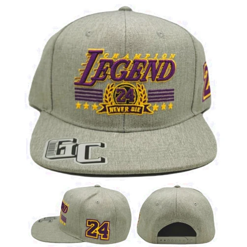 Basic Cap Los Angeles Legend Basic GC New Kobe 24 Champion Mamba Gray Purple Gold Era Snapback Hat Cap