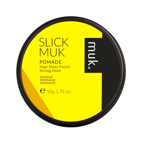 MUK. Muk Haircare Slick Muk High Gloss Pomade, Strong Hold Hair Pomade for Men - 1.76oz