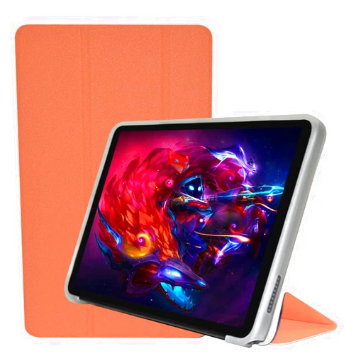 AIJAKO Case for ALLDOCUBE iPlay50 Mini/ALLDOCUBE iPlay50 Mini Pro/ALLDOCUBE iPlay50 Mini Pro NFE Tablet 8.4 inch, Ultra Slim PU Leather Folding Trifold Stand Cover Case with Soft TPU Shell, Orange