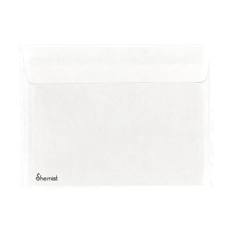 Shemist 100 Packs #10 Envelopes, Envelopes for stationery use, Clasp Closure Envelopes, Press-Button Closure, Size 4-1/8 x 9-1/2 Inches, White