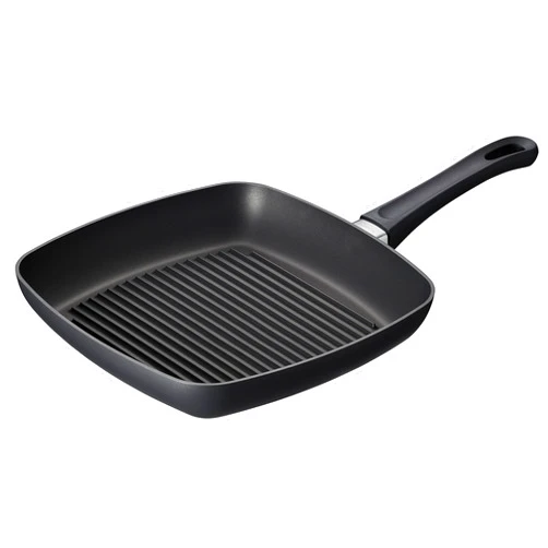 Scanpan Classic Induction 10 1/2 Inch Nonstick Square Grill Pan – Compatible with All Cooktops, Induction Ready, Metal Utensil Safe, Oven Safe to 500°F, Dishwasher Safe