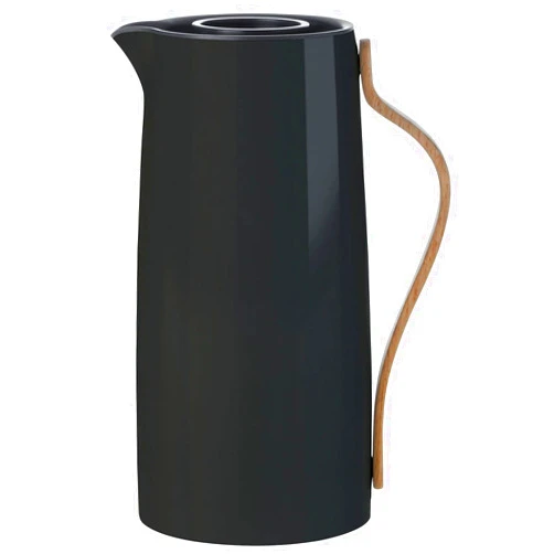 Stelton x-200-2 Emma Insulated Flask for Coffee 1.2 L Plastic Black 15.5 x 13 x 26 cm