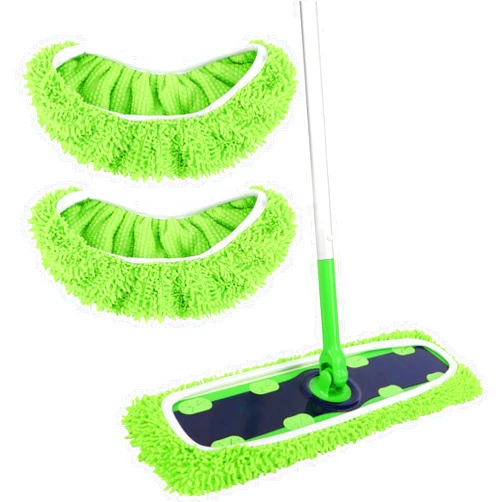 AmaVins X-Large Reusable 100% Coral Fleece Mop Pads Compatible with Swiffer XL Mop, 2 Pack Washable Mop Pads for Surface/Hardwood Floor Cleaning (Mop is Not Included)