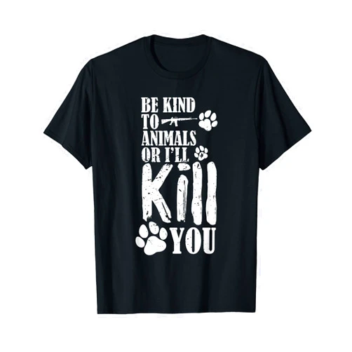 Animal animals mammal pet cute funny human Be Kind to Animals... T-Shirt