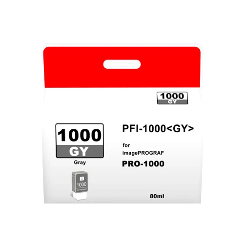 BUEGOO PFI-1000 Gray Individual Ink-Tank, Compatible with CanonInk Lucia PRO PFI1000 PFI-1000G 0552C002 for Canon imagePROGRAF PRO-1000 Printer