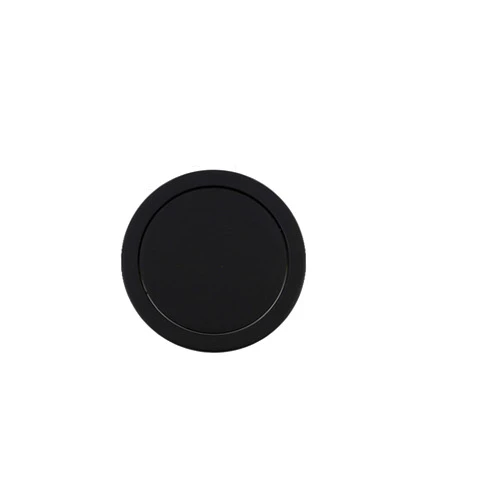 QianShi Built-in Countertop Trash Bin Lid Recessed Countertop Trash Can Lid Metal Round Drop in Trash Chute Cover Stainless Steel Trash Grommet Waste Basket Garbage Can Swing Trash Bin Lid (Black)