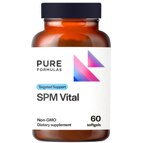 PureFormulas SPM Vital - 3 Active Specialized Pro-Resolving Mediators for Joint Comfort Tissue Health & Minor Discomfort Relief from SPM Fish Oil - Omega 3 Fatty Acids Supplement, Non-GMO 60 Softgels