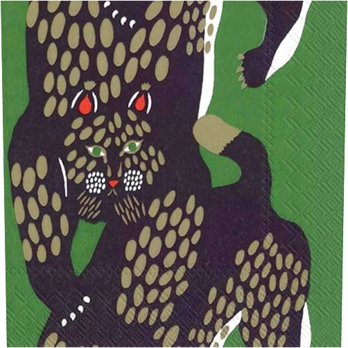 MARIMEKKO IHR Ideal Home Range Party Napkins Marimekko Disposable 3-Ply Paper Lunch Napkin Pack, 6.5