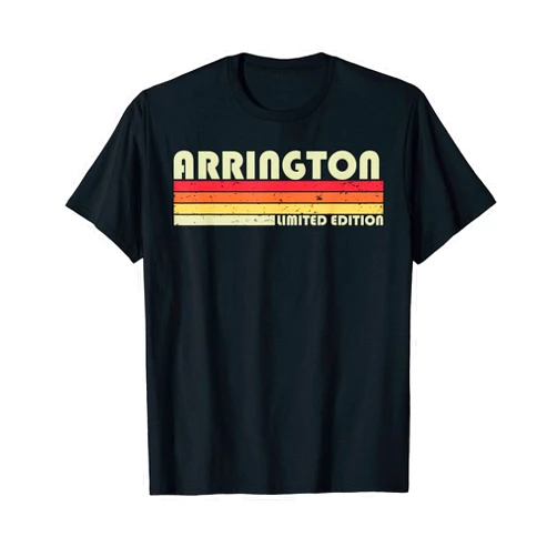 Customized Last Name Gifts Family Christmas Team ARRINGTON Surname Funny Retro Vintage 80s Birthday Reunion T-Shirt