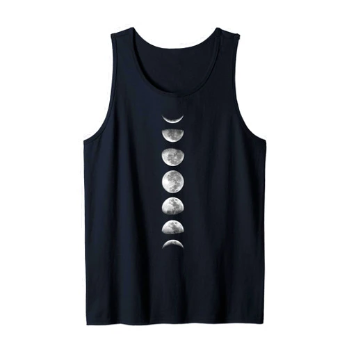 Aesthetic Phases Of The Moon Astronomy Gifts Moon Phases Lunar Calendar Astronomy Binoculars Aesthetic Tank Top