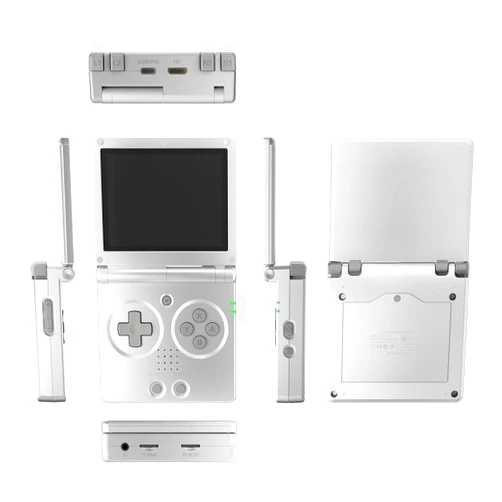 FILONA Retro Game Console, RG35XX SP 3.5-inch IPS Mini Retro Portable Clamshell Handheld Game Console, Retro Game Console Toy Gift for Game Lovers, 64G/5000 Games - Silver
