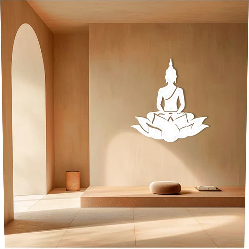 WallARTdecor Buddha Metal Wall Decoration Yoga Buddha Metal Wall Hanging Zen Metal Wall Art Metal Buddha Wall Art Yoga Meditation Decor