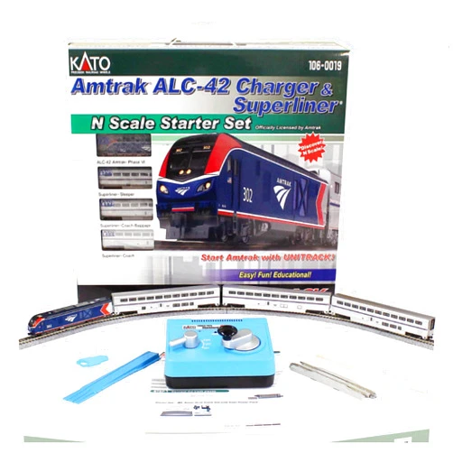 Kato USA Inc. N ALC-42 Charger Superliner Amtrak Starter Set